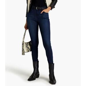 J Brand 2 Way Stretch High Rise Skinny Jeans in Dark Wash - Size 26